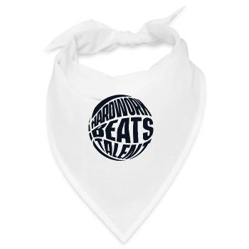 Hardwork Beats Talent Basketballer Basketballkorb - Bandana - Weiß - Vorne