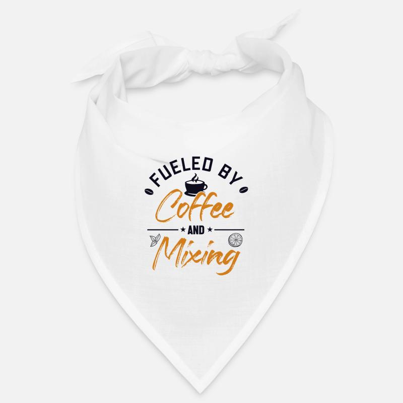Fueled by Coffee and Mixing Bartender Mixologist Bandana