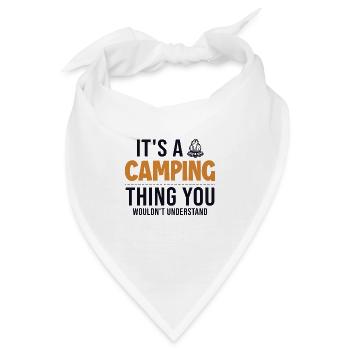 It's a Camping Thing Zelten Glamping Campingplatz - Bandana - Weiß - Vorne