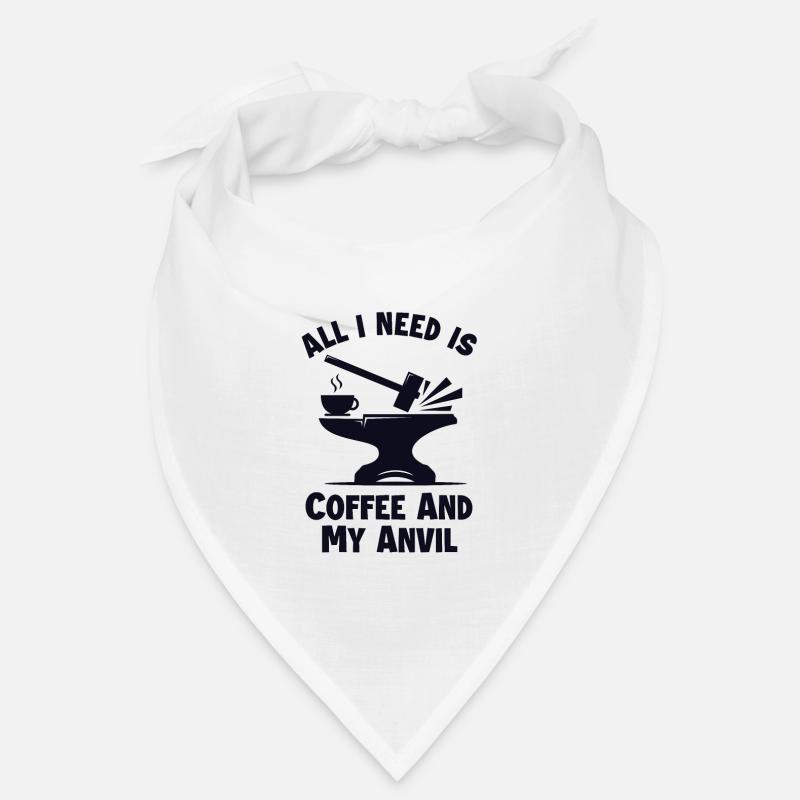 Coffee and my Anvil Blacksmith Forging Bandana