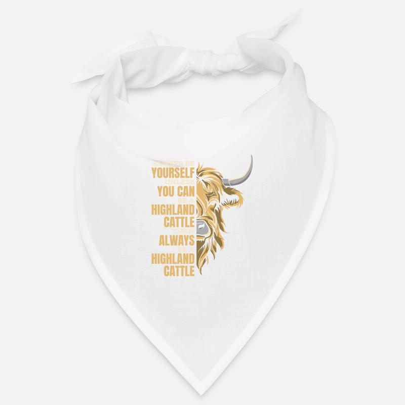 Sei immer du selbst, es sei denn, du kannst ein Highland sein Bandana