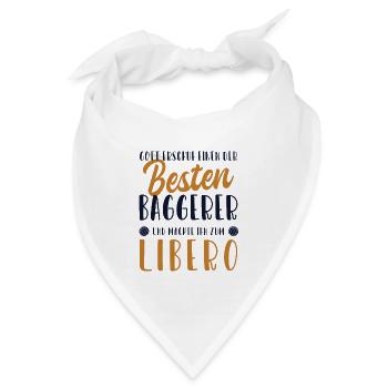 Libero Bester Baggerer Volleyballfreak Volleyball - Bandana - Weiß - Vorne