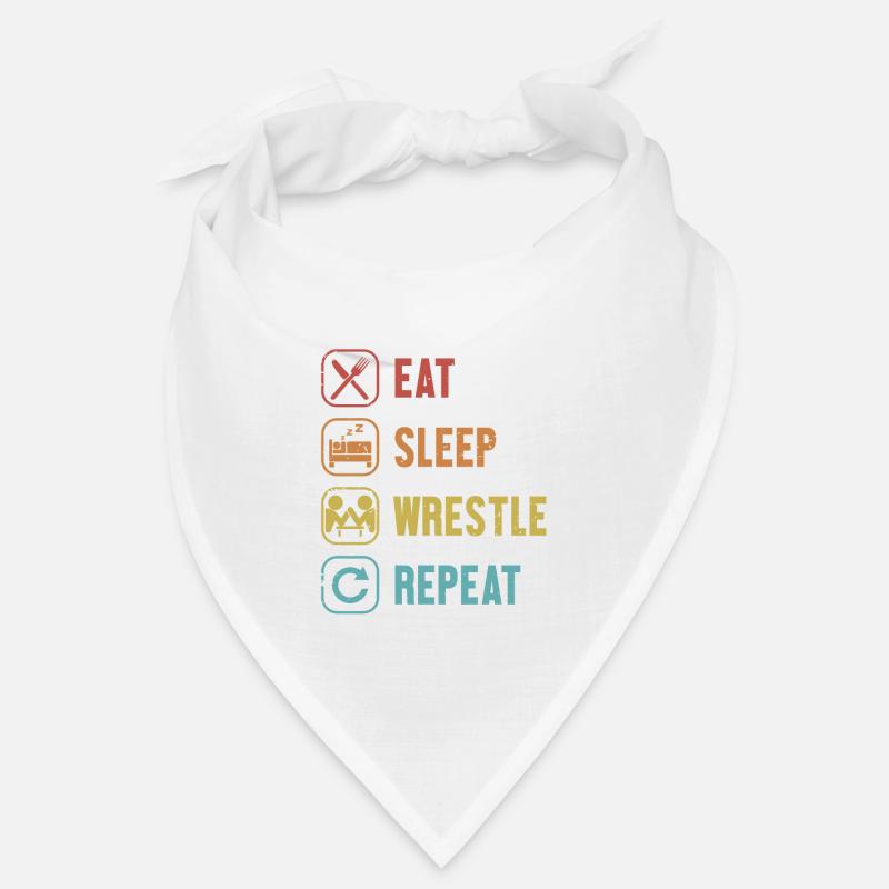 Eat Sleep Wrestle Repeat Techniques Exercise Arm Bandana