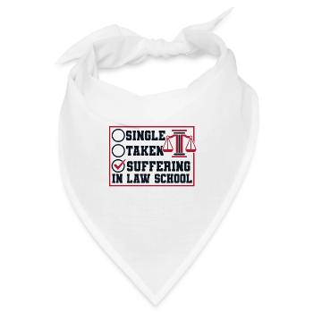 Alleinstehendes Leiden in der juristischen Fakultät - Bandana - Weiß - Vorne