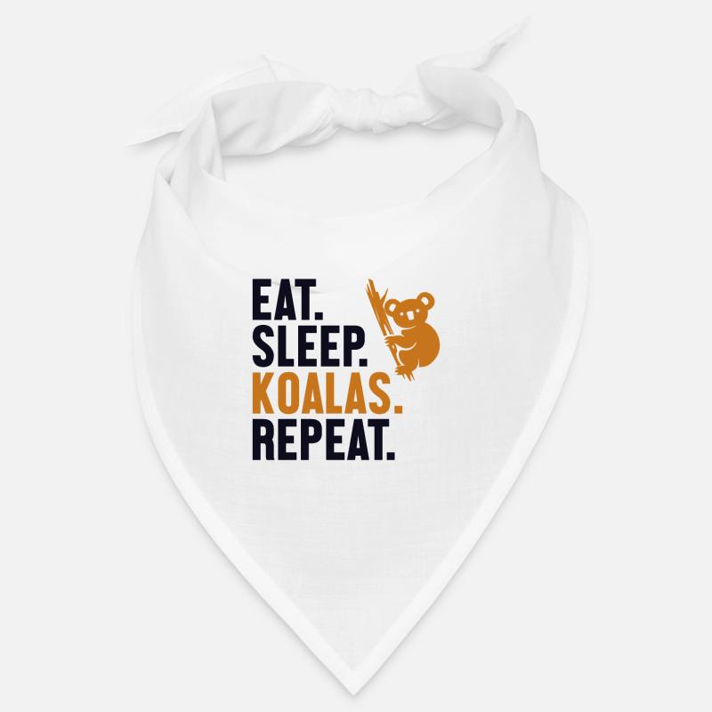 Manger Dormir Koalas Répéter Koalabear Eucalyptus Bandana