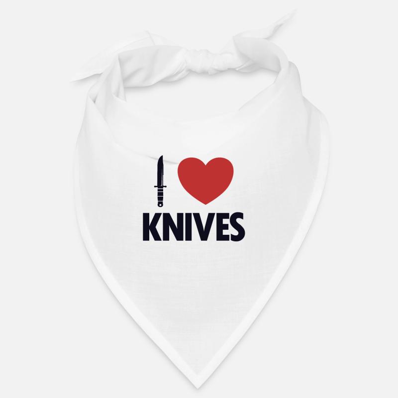 Ich liebe Messer Metzgermesser Restaurierungsmesser Bandana