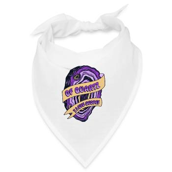 von Quarz Ich liebe Geoden Geologe Mineral - Bandana - Weiß - Vorne