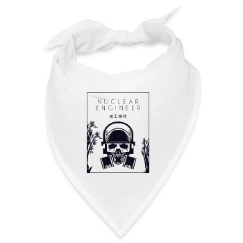 Nuklearingenieur Chinesischer Hanzi Energy Nuclear - Bandana - Weiß - Vorne