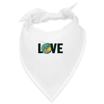 Gecko Love Crested Lizard Gekkota Gecko Expert - Bandana - Weiß - Vorne