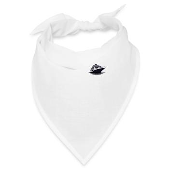 Kreuzfahrtschiff Logo Emblem Kreuzfahrtschiff Kreuzfahrt - Bandana - Weiß - Vorne