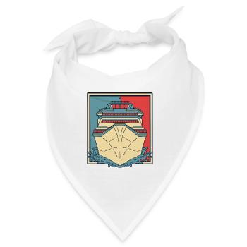 Kreuzfahrtschiff Passagierschiff Kreuzfahrt Crew Kreuzfahrt - Bandana - Weiß - Vorne