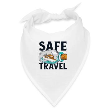 Sicheres Reisen Kreuzfahrtschiff Kreuzfahrt Crew Kreuzfahrt - Bandana - Weiß - Vorne