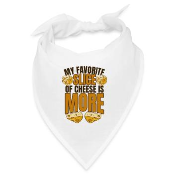 Meine Lieblingskäsescheibe ist eher Maker Queso - Bandana - Weiß - Vorne