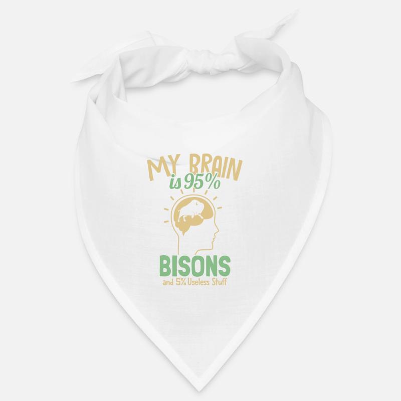 Mon cerveau est composé à 95 % de bisons Bisons de bison d’Amérique de Buffalo Bandana