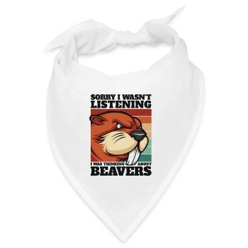 Dachte an Biber castor canadensis - Bandana - Weiß - Vorne