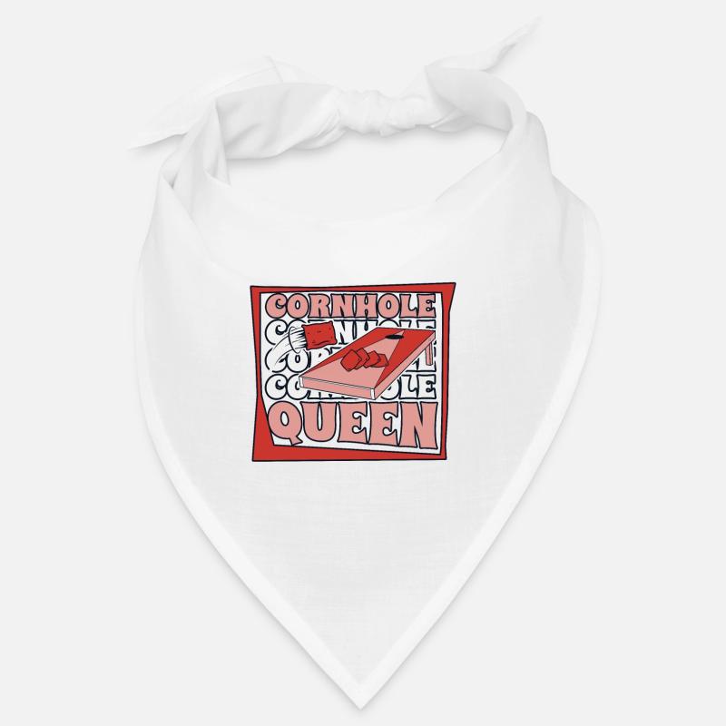 Cornhole Queen Spielbretter Sitzsack Profi Bandana