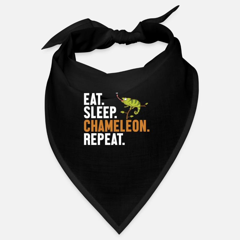 Eat Sleep Chameleon Repeat Veiled Panther Lover Bandana