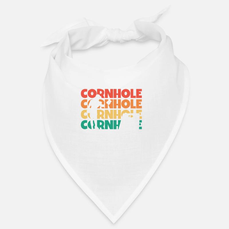 Cornhole Retro Text Plateau de jeu Sac de haricots Cornhole Bandana