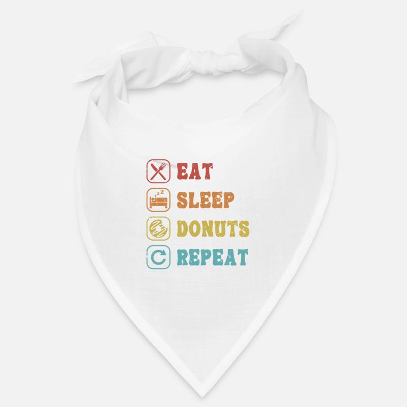Eat Sleep Donuts Repeat Doughnut Glazed Maker Bandana