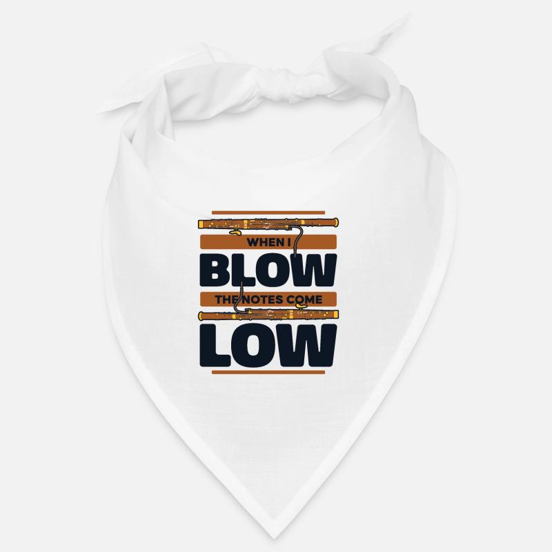 When I Blow The Notes Come Low Aerophone Music Bandana