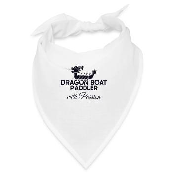 Drachenboot-Paddler mit Leidenschaft Paddler Trommler - Bandana - Weiß - Vorne