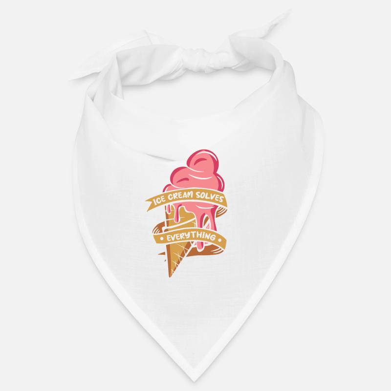 Ice Cream Solves Everything Gelato Maker Lover Bandana