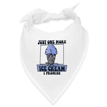 Nur noch ein Eis, versprochen Gelato Maker - Bandana - Weiß - Vorne