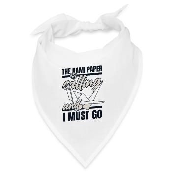 Kami Paper nennt Folding Owl Paper Crane - Bandana - Weiß - Vorne