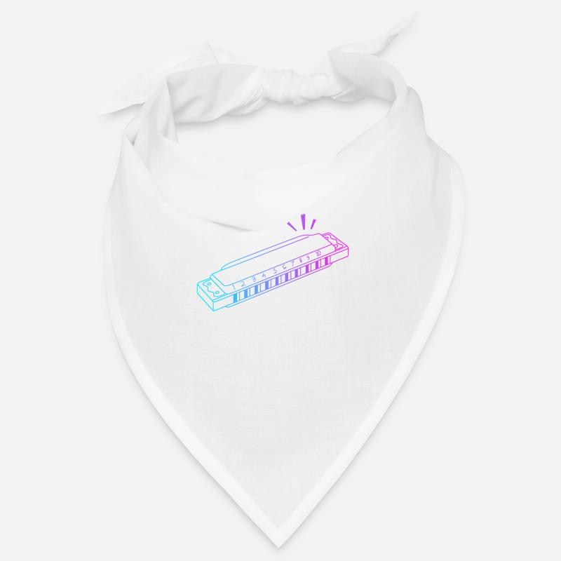 Harpe à bouche Harmoniste Harmoniciste Professionnel - Bandana - blanc