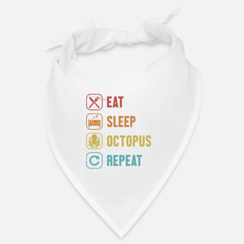 Manger Dormir Octopus Répéter Cephalopoda Octopodes Bandana