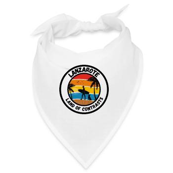 Lanzarote - Land of Contrasts - Bandana - Weiß - Vorne