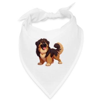 Leonberg 2 - Bandana - Weiß - Vorne