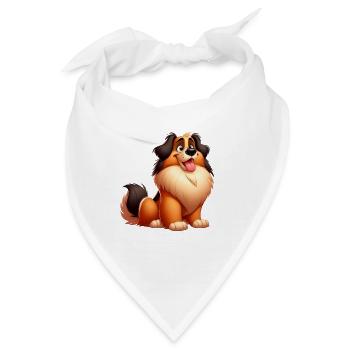 Leonberg - Bandana - Weiß - Vorne