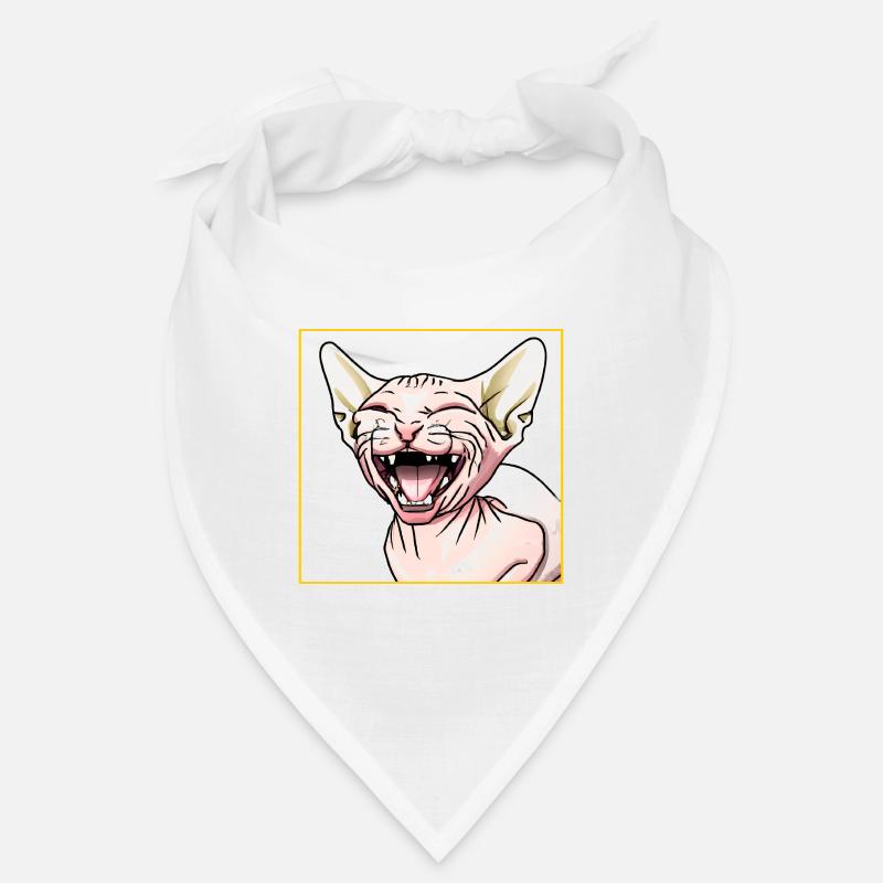 Le chat Sphynx rit Bandana