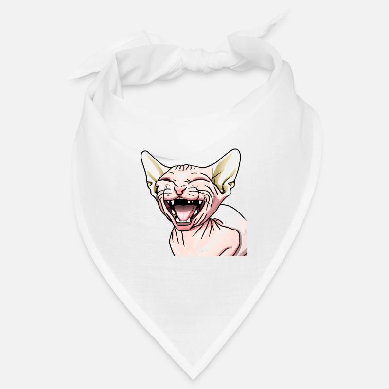 Le chat Sphynx rit Bandana