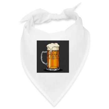 Bierkrugliebe – Zwischen Tradition und Trend - Bandana - Weiß - Vorne