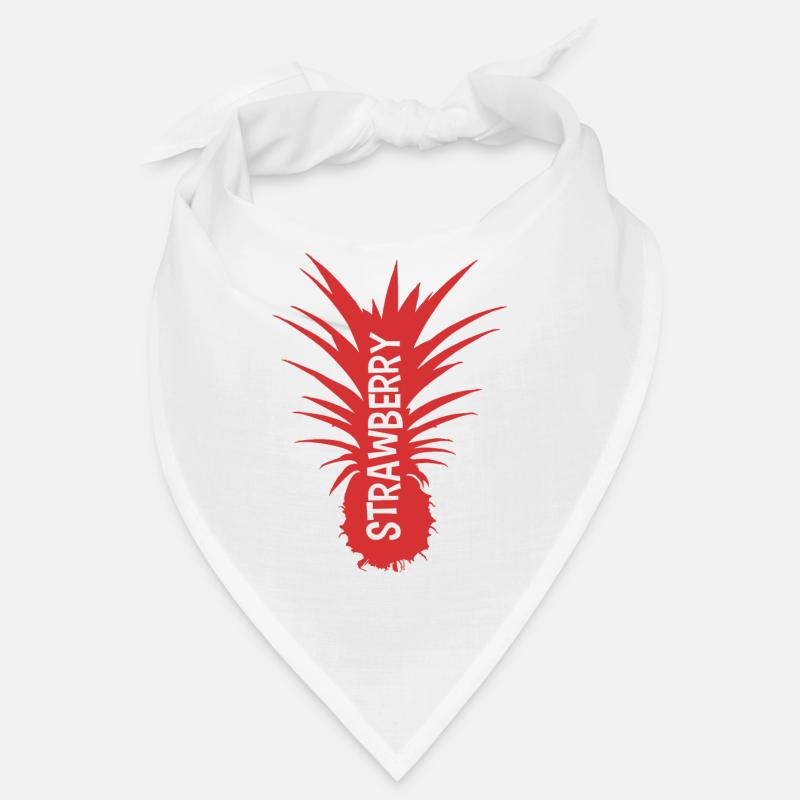 coupe rouge ErdbeereAnanas Bandana