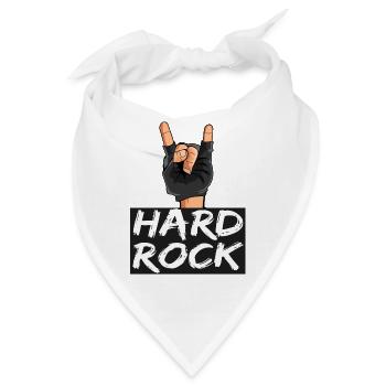 pommesgabel Metal Hand Hard Rock - Bandana - Weiß - Vorne