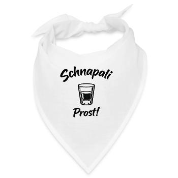 Schnapali - Prost! - Bandana - Weiß - Vorne