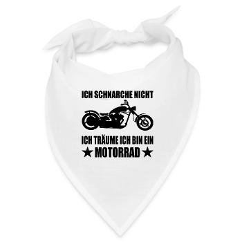 Motorrad - Bandana - Weiß - Vorne