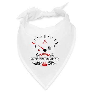 Total Unterhopft Bier Tank Display Tacho - Bandana - Weiß - Vorne
