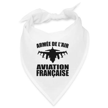 Französische Luftwaffe - Bandana - Weiß - Vorne