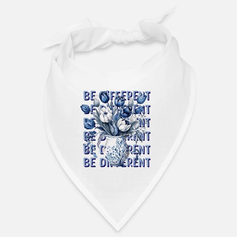 Be Different – Blue Tulips & Positivity Bandana