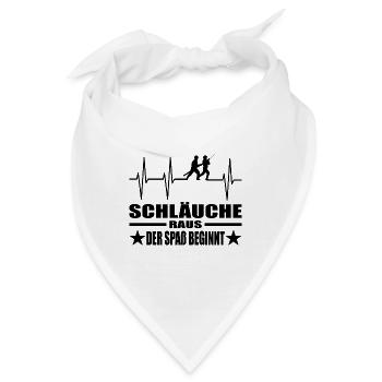 Feuerwehr - Bandana - Weiß - Vorne