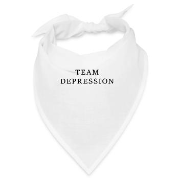 Team Depression - Bandana - Weiß - Vorne