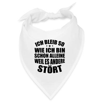 Selbstbewusster Humor - Bandana - Weiß - Vorne