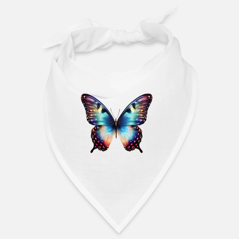 Papillon coloré dans toute sa splendeur Bandana