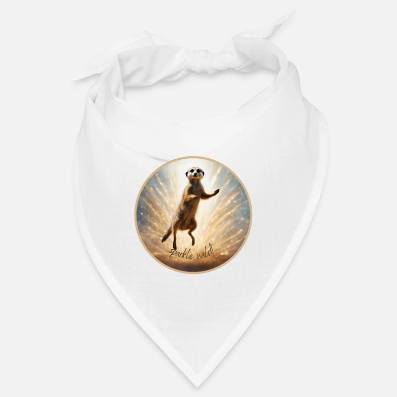Erdmännchen in Glitzer Bandana