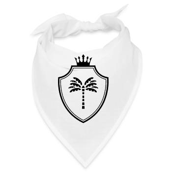 Palme Wappen - Bandana - Weiß - Vorne