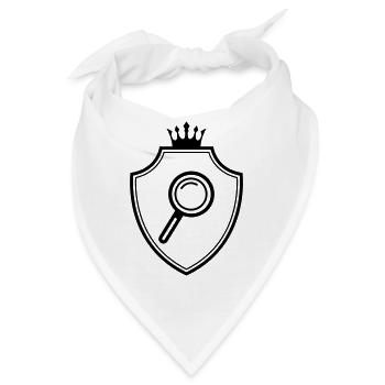 Lupe Wappen - Bandana - Weiß - Vorne